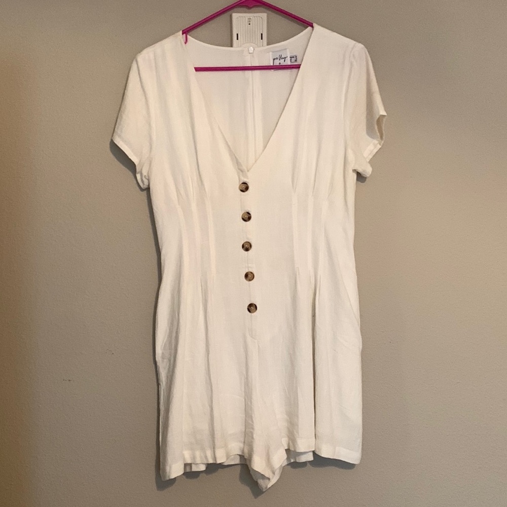 White romper from princess polly